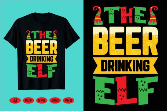 A Designer's Review of The Beer Drink Elf T-Shirt Graphic
