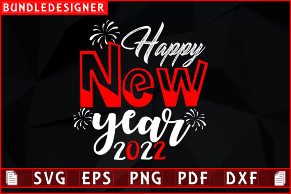 A Festive Graphics Asset for New Year Print Templates