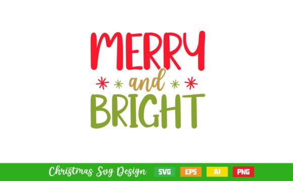 A Festive Graphics Asset: Merry and Bright Christmas SVG