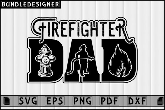 A Firefighter Dad Design's Versatility for Branding & Print Templates