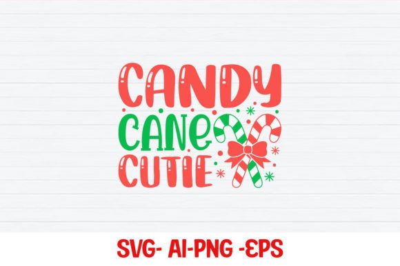 Candy Cane Cutie SVG: A Festive Graphics Asset for Your Craft Business