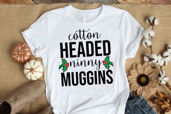 Cotton Headed Ninny Muggins: A Graphic Design Asset for T-Shirt Designs & Creative Content