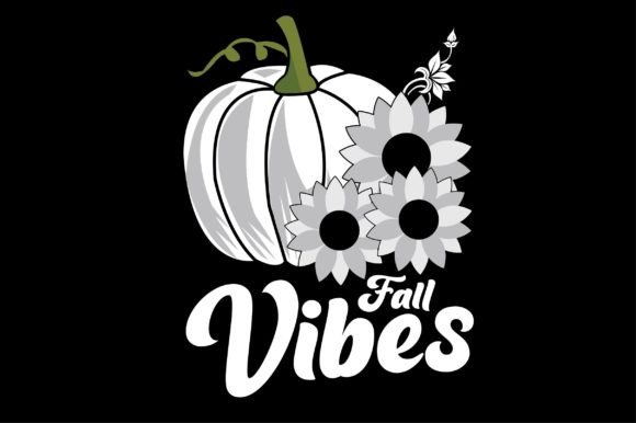 Fall Vibes SVG T-Shirt Design: A Graphics Asset for Content Crafts