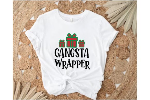 Gangsta Wrapper: A Bold Typography Graphic for Festive Crafts